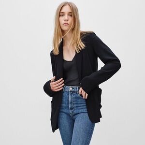 Talula Kent Black Blazer Open Front | Size 4